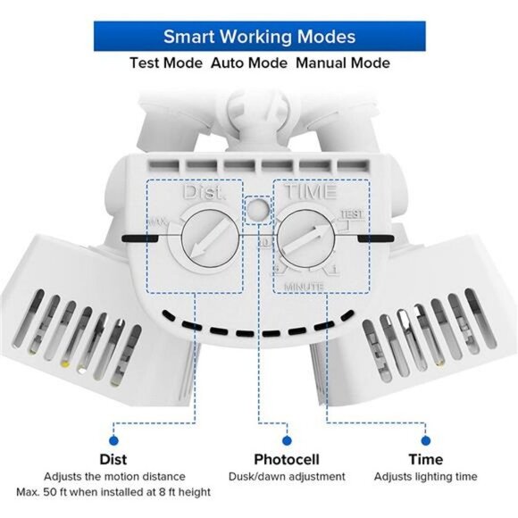 LED Security Motion Sensor Outdoor Lights, 30W - Picture 2 of 6